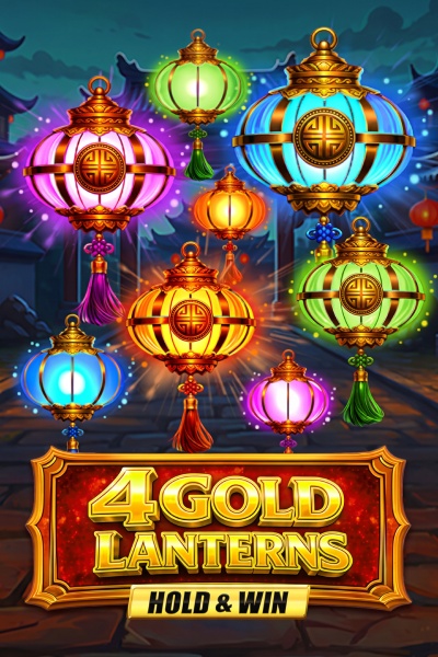 4 Gold Lanterns Hold & Win